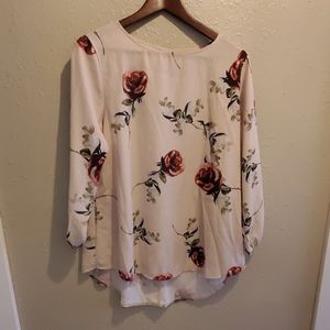 Floral chiffon blouse